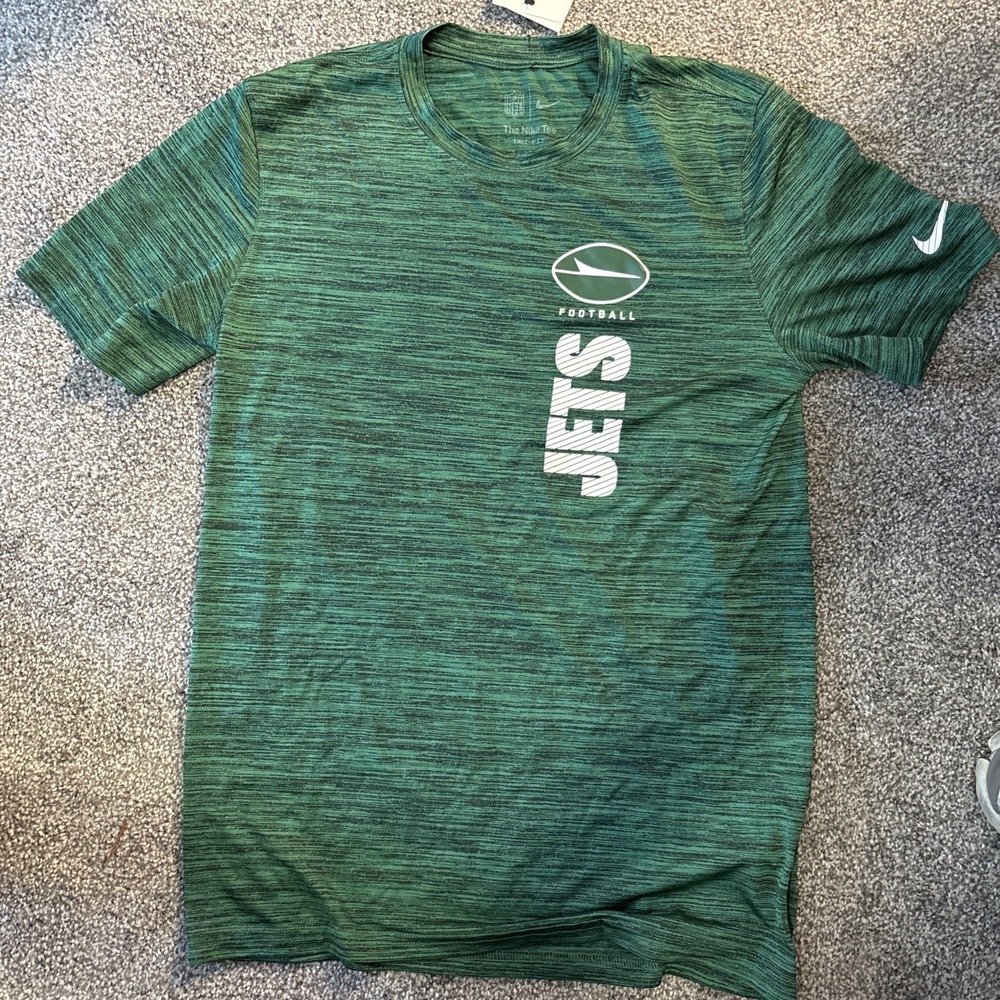 Nike NFL New York‎ Jets Dri-FIT Space Dye Green Training T-Shirt Mens Small NWT